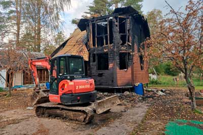 Демонтаж дома в Ульяновке