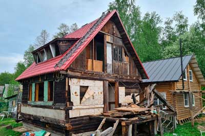 Демонтаж дачного дома в Тосненском районе